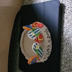 Life's a beach jar hold